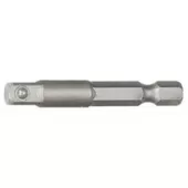 Адаптер с шестигр. 1/4" на квадрат 1/4" 100 мм Licota BAD12100